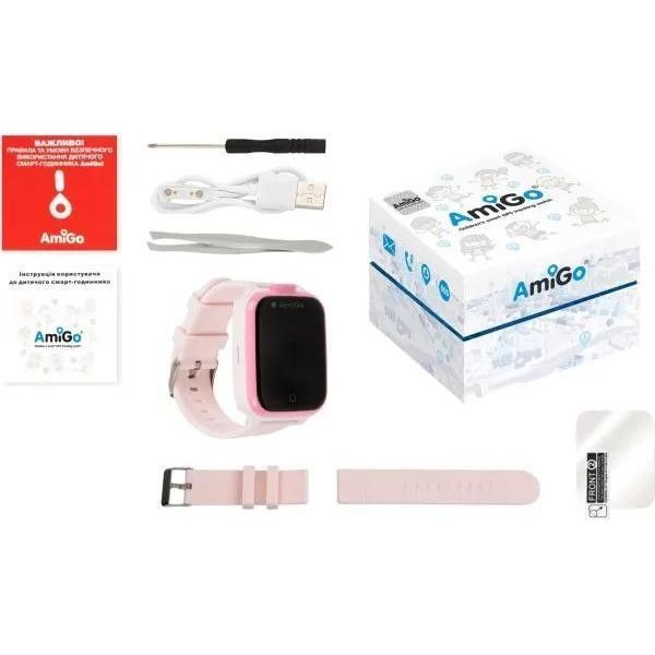 Детские смарт-часы AmiGo GO006 GPS 4G WIFI VIDEOCALL Pink фото №4