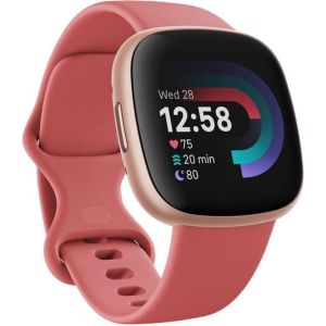 Смарт-часы Fitbit Versa 4 Pink Sand/Copper Rose (FB523RGRW)