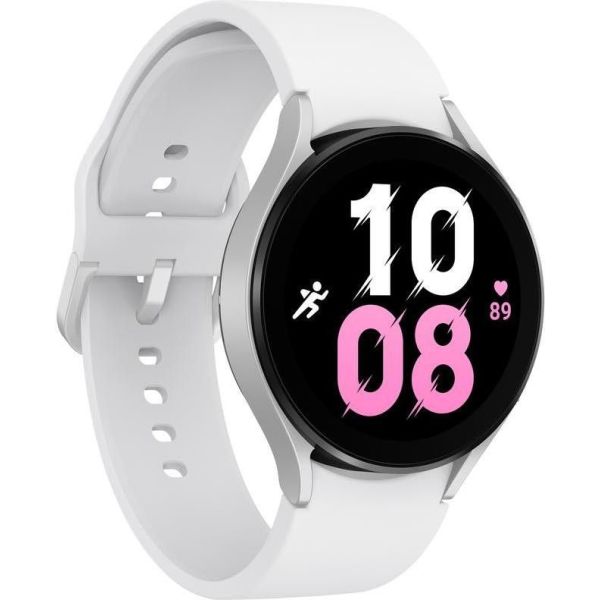 Смарт-часы Samsung Galaxy Watch5 44mm LTE Silver with White Sport Band (SM-R915NZSA) фото №4