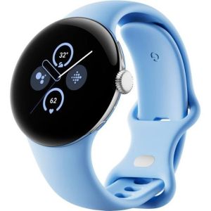Смарт-годинник Google Pixel Watch 2 Polished Silver Aluminum Case / Bay Active Band