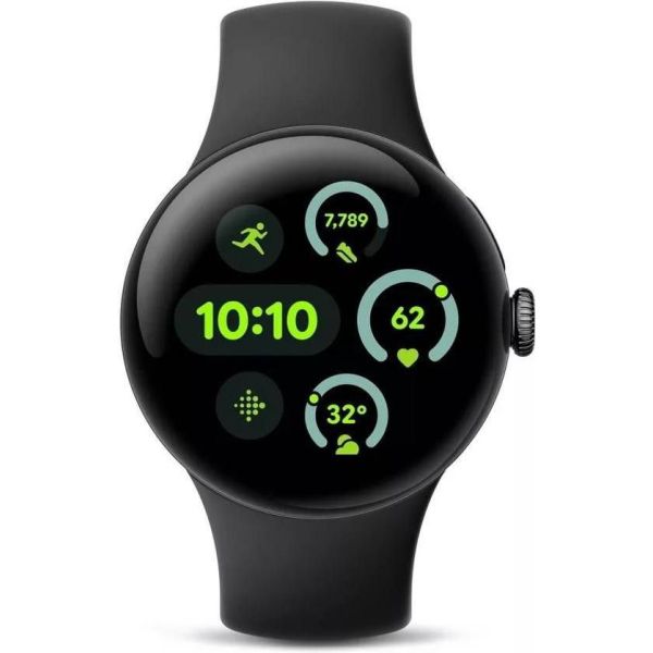 Смарт-часы Google Pixel Watch 3 41 mm Wi-Fi Matte Black Aluminum Case/Obsidian Active Band фото №2