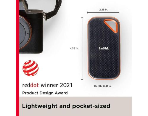 SSD накопитель SanDisk Extreme PRO Portable SSD V2 4 TB (SDSSDE81-4T00-G25) фото №3