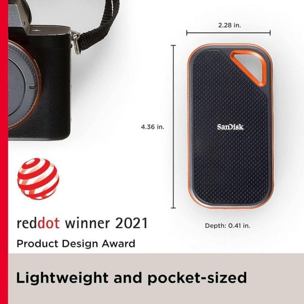SSD накопитель SanDisk Extreme PRO Portable SSD V2 4 TB (SDSSDE81-4T00-G25) фото №3