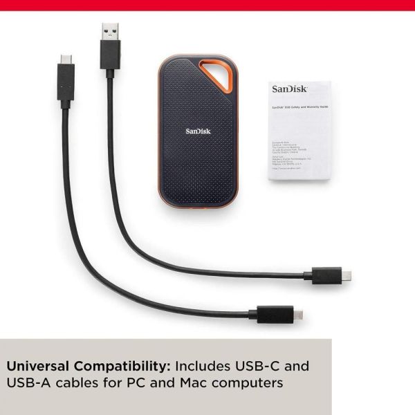 SSD накопитель SanDisk Extreme PRO Portable SSD V2 4 TB (SDSSDE81-4T00-G25) фото №4