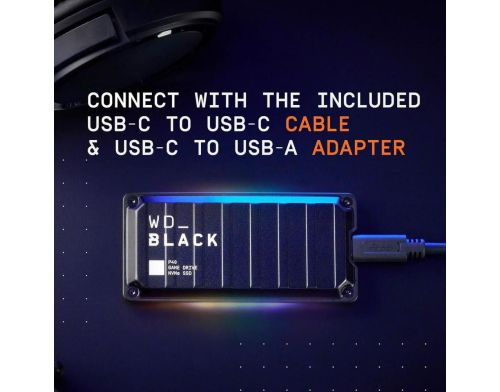 SSD накопитель WD Black P40 Game Drive 1TB (WDBAWY0010BBK) фото №4