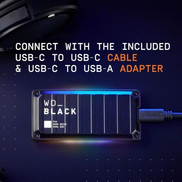 SSD накопитель WD Black P40 Game Drive 1TB (WDBAWY0010BBK) фото №4