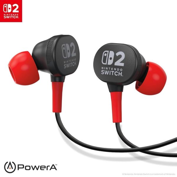 Навушники PowerA Wired Earbuds for Nintendo Switch 2-Black (0617885154317) фото №2