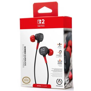 Навушники PowerA Wired Earbuds for Nintendo Switch 2-Black (0617885154317)