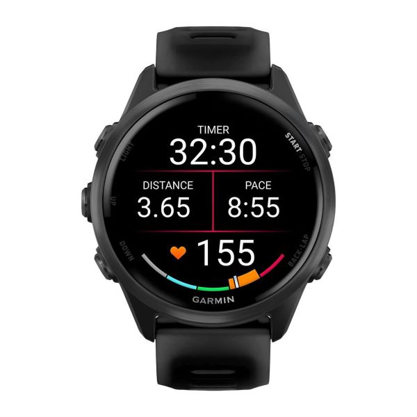 Смарт-часы Garmin Forerunner 570 42mm Slate Gray Aluminum w. Translucent Black/Black Band (010-02970-00/40) фото №2