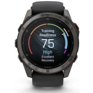 Смарт-часы Garmin Fenix 8 Pro 47 mm AMOLED Carbon Gray DLC Titanium with Black/Pebble Gray (010-03198-00/01)