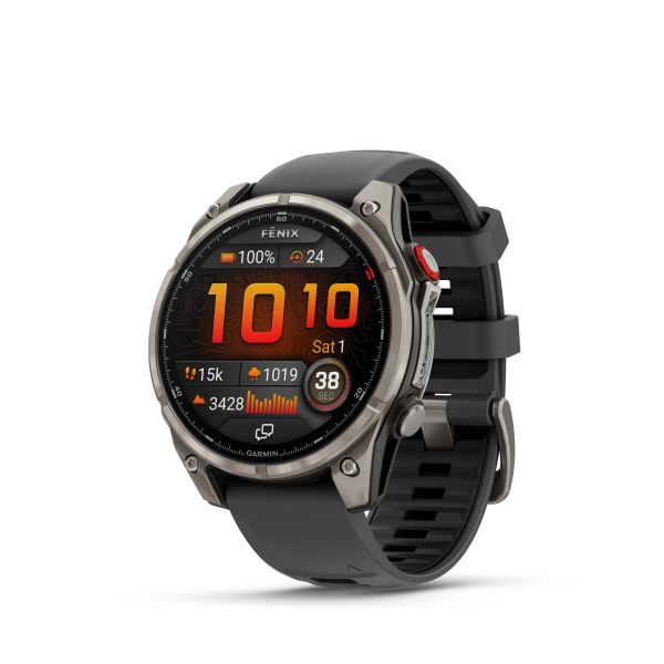 Смарт-часы Garmin Fenix 8 Pro 47 mm AMOLED Carbon Gray DLC Titanium with Black/Pebble Gray (010-03198-00/01) фото №2