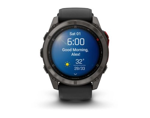 Смарт-часы Garmin Fenix 8 Pro 51 mm AMOLED Titanium with Graphite/Black Silicone Band (010-03199-10/11) фото №3
