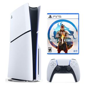 Приставка PS5 Slim с Blu-Ray приводом  Б.У. + Mortal Kombat 1