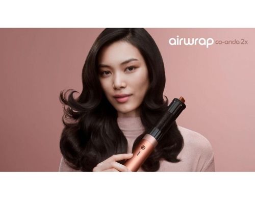 Мультистайлер Dyson Airwrap Co-anda2x Multi Hair Styler Straight+Wavy Amber Silk (143034-01) фото №2