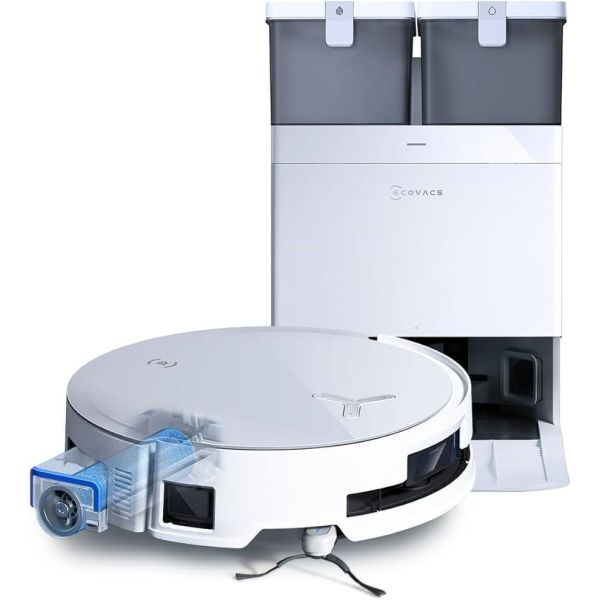 Робот-пылесос с влажной уборкой ECOVACS Deebot X8 Omni White фото №3