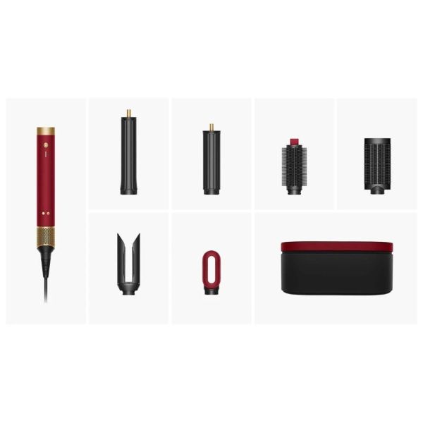 Мультистайлер Dyson Airwrap Co-anda2x Multi-styler & Dryer Straight+Wavy - Red Velvet/Gold (176955-01) фото №3