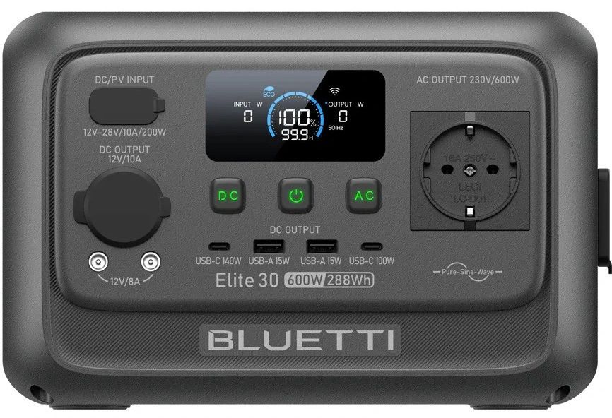 Зарядная станция BLUETTI Elite 30 V2 600W 288Wh (P-EL30V2-EU-GY-BL-010)