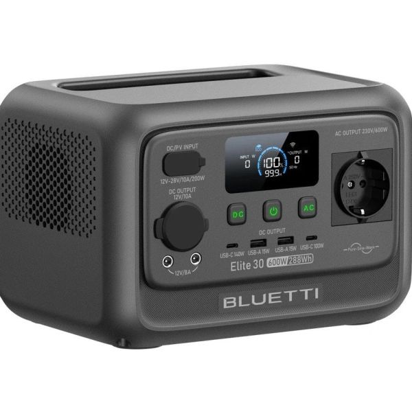 Зарядная станция BLUETTI Elite 30 V2 600W 288Wh (P-EL30V2-EU-GY-BL-010) фото №2