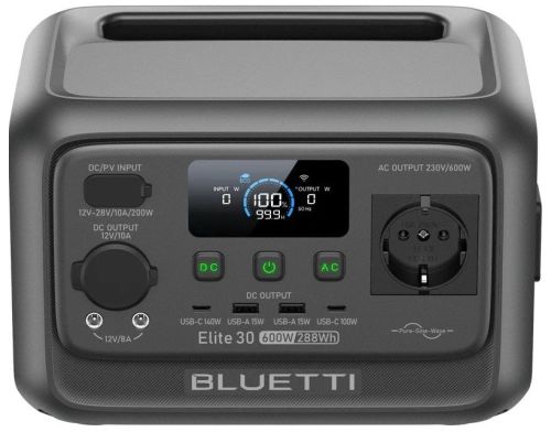 Зарядная станция BLUETTI Elite 30 V2 600W 288Wh (P-EL30V2-EU-GY-BL-010) фото №3