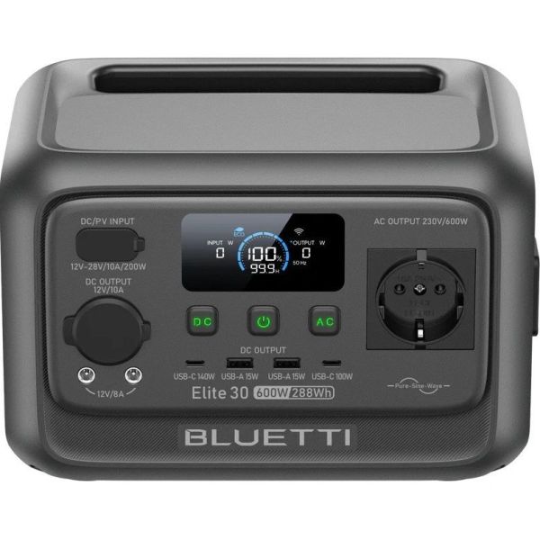 Зарядная станция BLUETTI Elite 30 V2 600W 288Wh (P-EL30V2-EU-GY-BL-010) фото №3