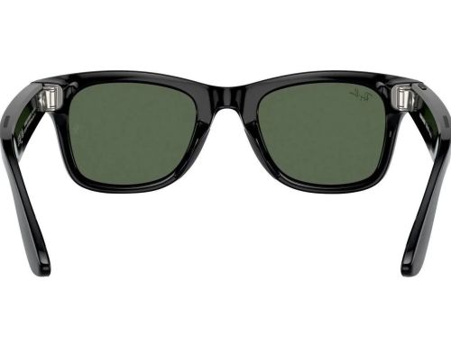Смарт-очки Ray-Ban | Meta Wayfarer [Gen 2] Large Shiny Black Frame / G-15 Green Lenses (RW4012 601/71 53-22) фото №3