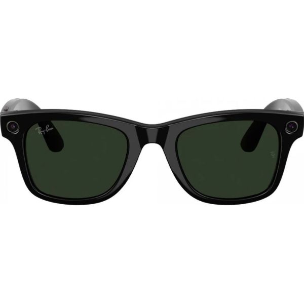 Смарт-очки Ray-Ban Meta Wayfarer Gen2 Stand.Shiny Black Frame/Clear to Graphite Green Transit.Lens. RW4012 601/1M 50-22 фото №3