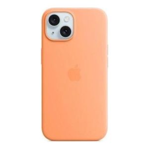 Чохол для смартфона Apple iPhone 15 Silicone Case with MagSafe - Orange Sorbet (MT0W3)
