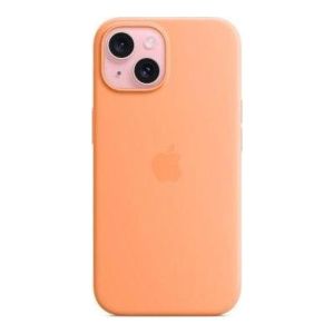 Чохол для смартфона Apple iPhone 15 Silicone Case with MagSafe - Orange Sorbet (MT0W3)
