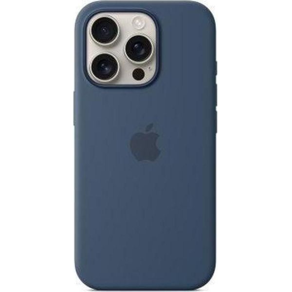 Apple iPhone 16 Pro Silicone Case with MagSafe - Denim (MYYK3) фото №2