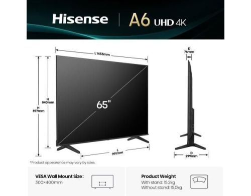 Телевизор Hisense 65A6Q фото №2