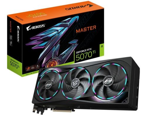 Видеокарта GIGABYTE AORUS GeForce RTX 5070 Ti MASTER 16G (GV-N507TAORUS M-16GD) фото №2