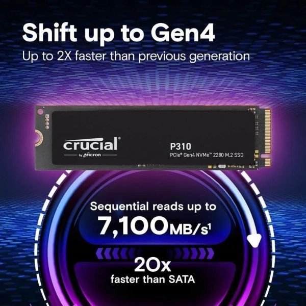 SSD накопитель Crucial P310 4 TB (CT4000P310SSD8) фото №2