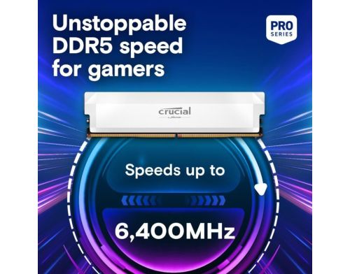 Оперативная память DDR5 32 Gb (6000 MHz) (Kit 16 Gb x 2) Crucial Pro Overclocking (CP2K16G60C36U5W) фото №3
