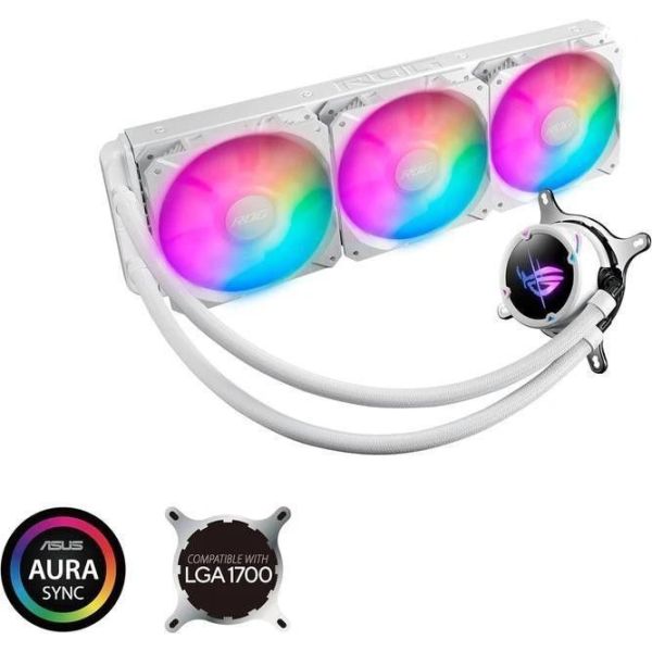Охлаждение ASUS ROG Strix LC II 360 ARGB White Edition (90RC00F2-M0UAY0) фото №2
