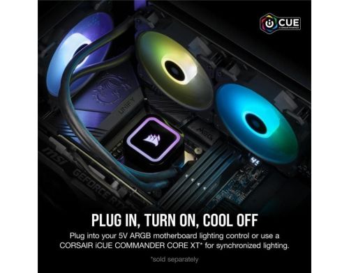 Охлаждение Corsair iCUE H100x RGB Elite (CW-9060065-WW) фото №3
