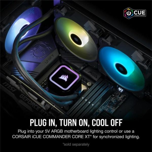 Охлаждение Corsair iCUE H100x RGB Elite (CW-9060065-WW) фото №3