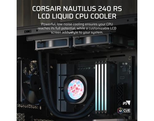 Система водяного охлаждения Corsair Nautilus 240 RS LCD (CW-9061031-WW) фото №2