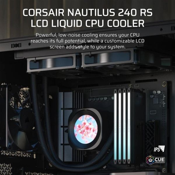 Система водяного охлаждения Corsair Nautilus 240 RS LCD (CW-9061031-WW) фото №2