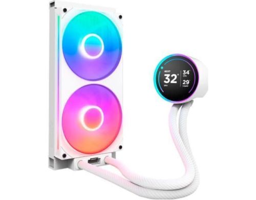 Водяное охлаждение NZXT Kraken Elite 280 RGB White (RL-KR28E-W2) фото №2