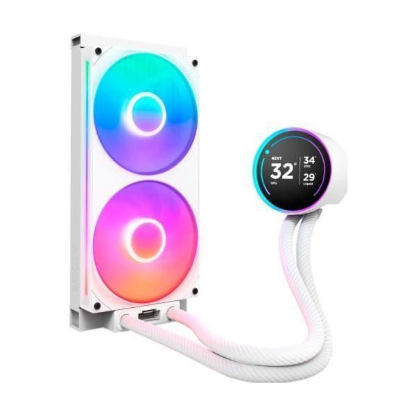 Водяное охлаждение NZXT Kraken Elite 280 RGB White (RL-KR28E-W2) фото №2