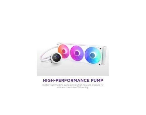 Система водяного охлаждения NZXT Kraken Plus RGB V2-360 mm AIO liquid cooler White (RL-KR360-W2) фото №2