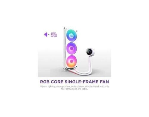 Система водяного охлаждения NZXT Kraken Plus RGB V2-360 mm AIO liquid cooler White (RL-KR360-W2) фото №3