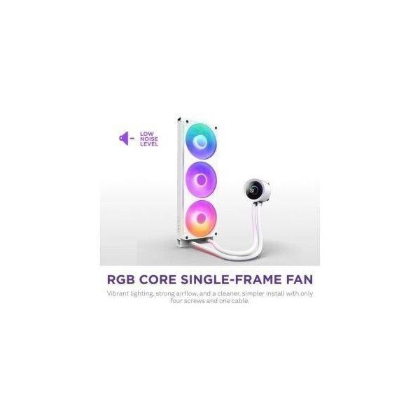 Система водяного охлаждения NZXT Kraken Plus RGB V2-360 mm AIO liquid cooler White (RL-KR360-W2) фото №3