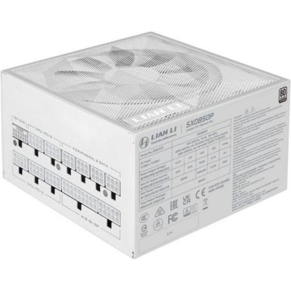 Блок питания 850W Lian Li SX0850P White (G9P.SX0850P.W000.EU) фото №2