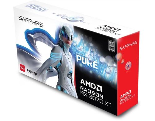Видеокарта Sapphire Radeon RX 9070 XT 16GB PURE (11348-02) фото №3