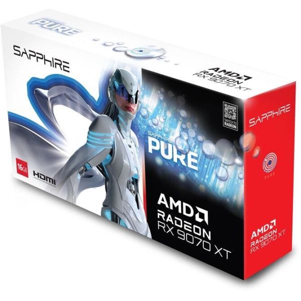 Видеокарта Sapphire Radeon RX 9070 XT 16GB PURE (11348-02) фото №3