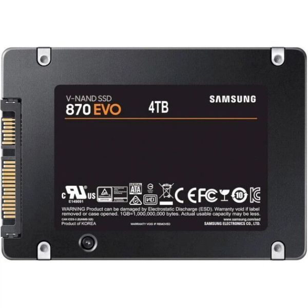 SSD накопичувач Samsung 870 EVO 4TB (MZ-77E4T0BW) фото №3