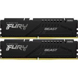 Оперативная память Kingston Fury (ex.HyperX) DDR5 32GB (2x16GB) 5600 MHz Beast Black (KF556C40BBK2-