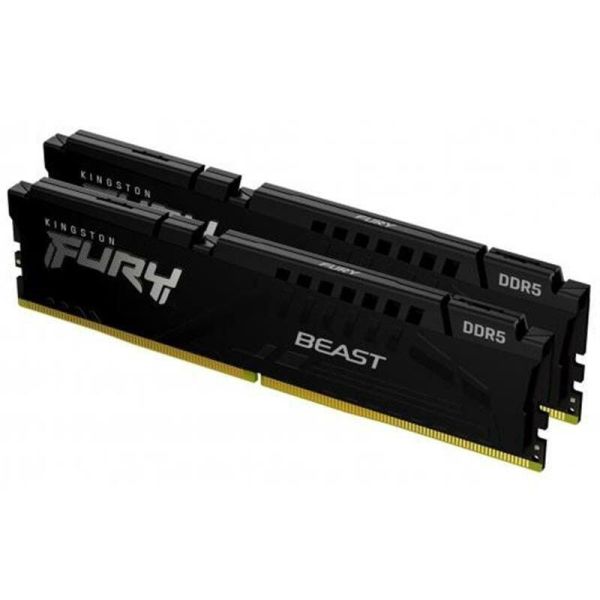 Оперативная память Kingston Fury (ex.HyperX) DDR5 32GB (2x16GB) 5600 MHz Beast Black (KF556C40BBK2- фото №2