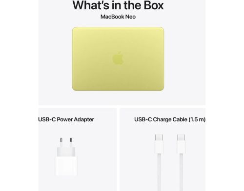 Ноутбук Apple MacBook Neo A18 Pro Chip 13 8/256GB Citrus (MHFD4) фото №3